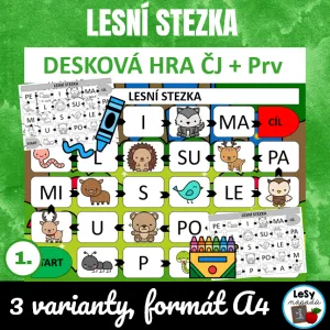 Živá abeceda, lesní stezka - desková hra