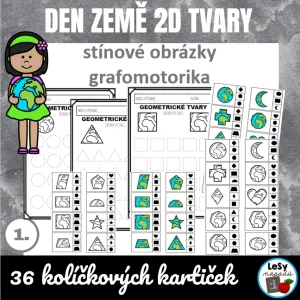 Den Země - 2D tvary se stínovými obrázky