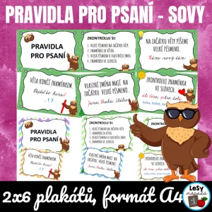 Pravidla pro psaní - sovy