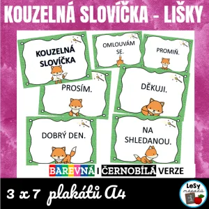 Kouzelná slovíčka - lištičky