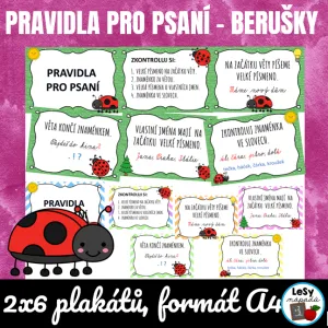 Pravidla pro psaní - berušky