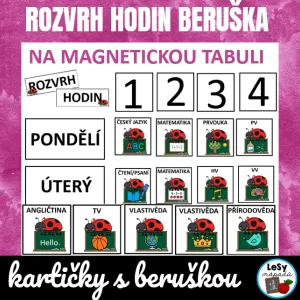 Rozvrh hodin velký - beruška