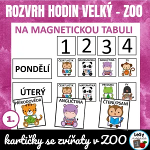 Rozvrh hodin velký - ZOO