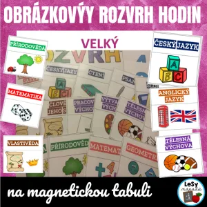 Obrázkový rozvrh hodin - velký