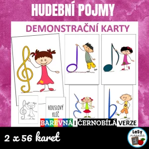 Hudební pojmy - demonstrační karty