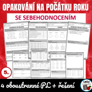 Testy z Ma se sebehodnocením na počátku 5. ročníku