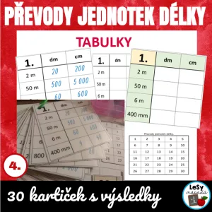 Tabulky - převody jednotek délky