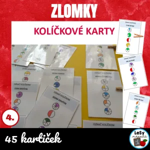 Zlomky - kolíčkové karty