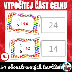Zlomky - vypočítej část celku