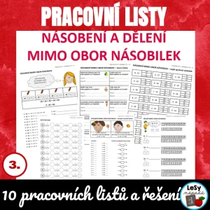 Násobení a dělení mimo obor násobilek - PL