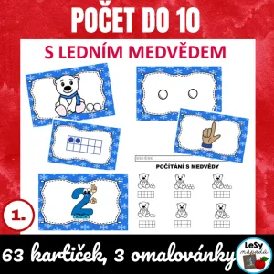 Počet do 10 s ledním medvědem