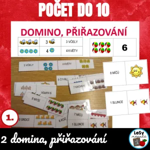 Počet do 10 - domino a přiřazování