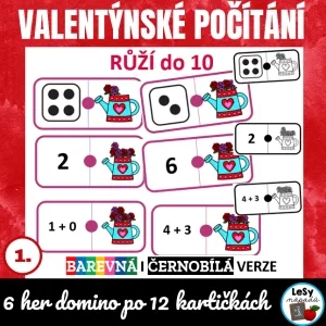 Valentýnské počítání růží