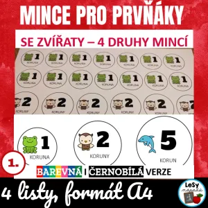 Mince pro prvňáky se zvířaty