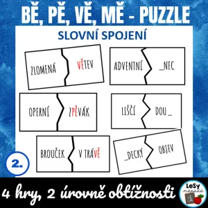 Puzzle bě-pě-vě-mě