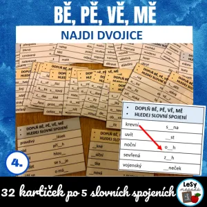 Bě, pě, vě, mě - najdi dvojice