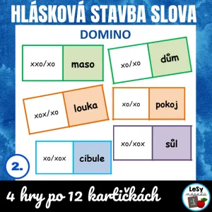 Hlásková stavba slov - domino