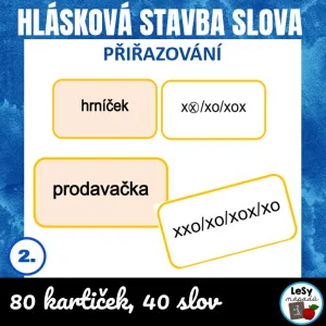 Hlásková stavba slova - přiřazování