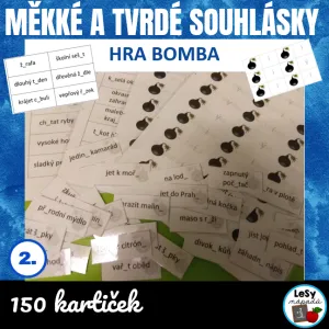 Měkké a tvrdé souhlásky - hra bomba