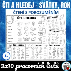 Čti a hledej - svátky, rok, čtení s porozuměním