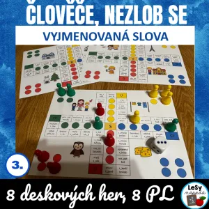 Vyjmenovaná slova - Člověče, nezlob se a pracovní listy