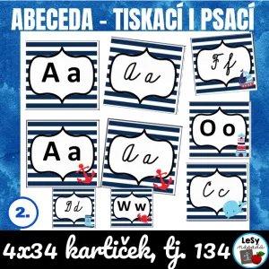Písmena abecedy - moře