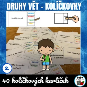 Druhy vět - kolíčkové karty