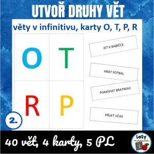 Utvoř - druhy vět