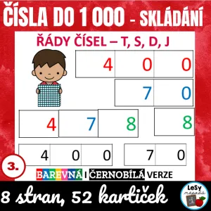Čísla do 1 000 - skládání