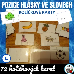 Pozice hlásky - kolíčkové karty