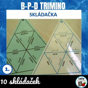 Trojúhelníkové skládačky b-d-p