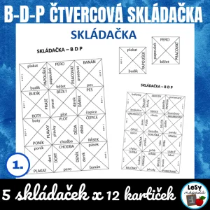B-p-d čtvercová skládačka