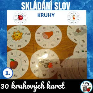 Skládání slov - kruhy