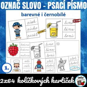 Označ slovo - psací písmo