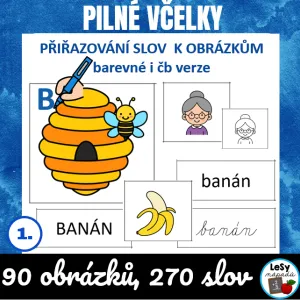 Pilné včelky - hláskování a třídění