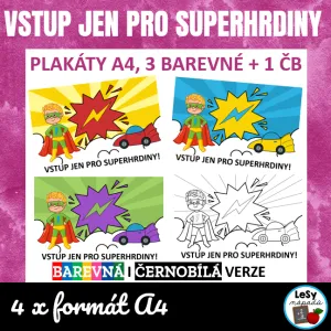 Vstup jen pro superhrdiny - plakáty, zdarma