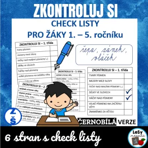 Zkontroluj si - check listy do ČJ 1.-5.ročník