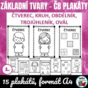 Základní tvary - čb plakáty