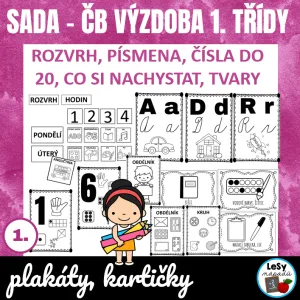SADA - černobílé plakáty pro 1. třídu