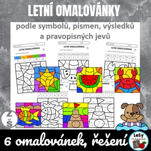 Letní omalovánky, zdarma