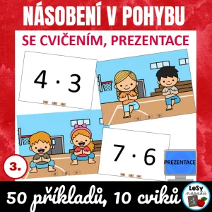 Násobení v pohybu se cvičením