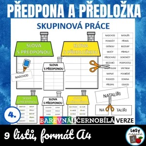 Slova s předponou a předložkou - skupinová práce