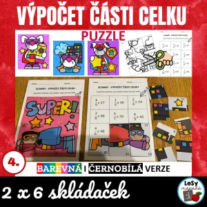 Výpočet části celku - puzzle