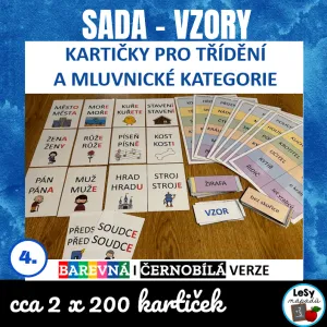 SADA - Vzory, kartičky pro třídění