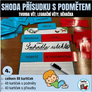Shoda přísudku s podmětem - legrační věty
