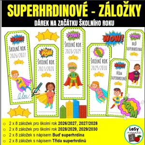 Superhrdinové - záložky