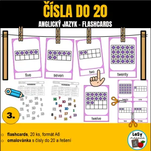 AJ: Čísla do 20 - flashcards