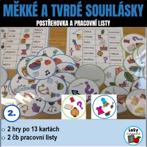 Měkké a tvrdé souhlásky - postřehovka