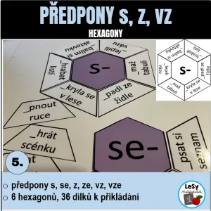 Předpony s, z, vz - hexagony