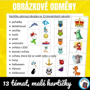 Obrázkové odměny pro děti